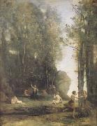 Idylle antique (Cache-cache) (mk11) Jean Baptiste Camille  Corot